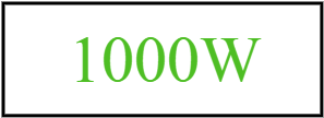 Radiateur 1000W