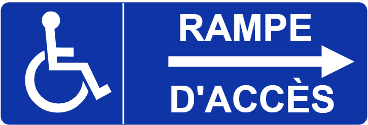 Rampe d'accès PMR droite