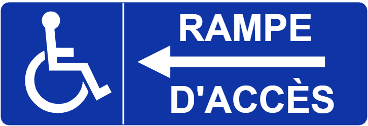 Rampe d'accès PMR gauche