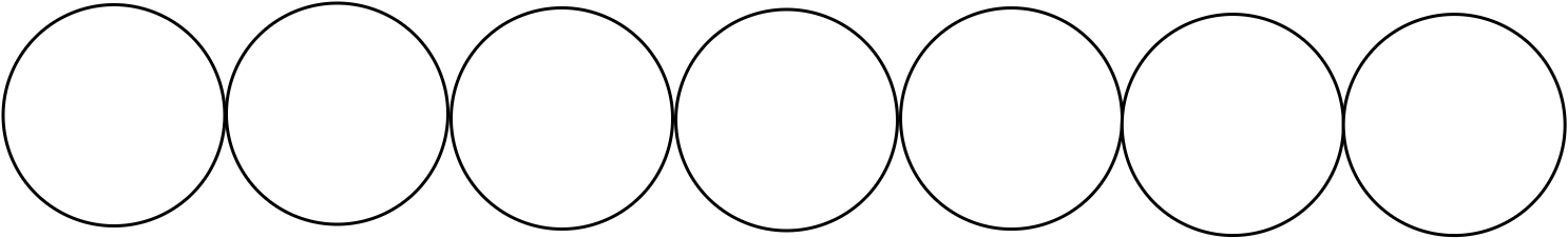 rangée de 7 chaises