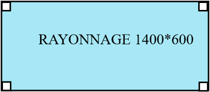 RAYONNAGE 1400*600