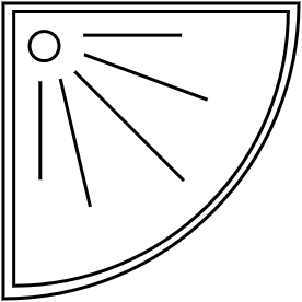 Receveur douche quart de cercle