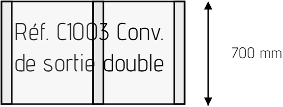 Réf. C1003 - convoyeur de sortie double