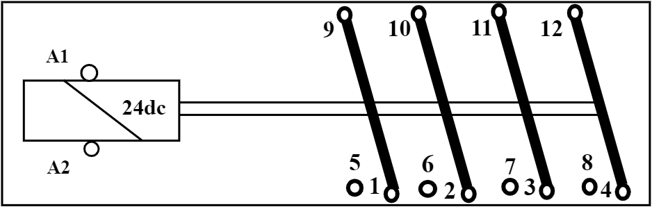 relais 24dc 4 contacts