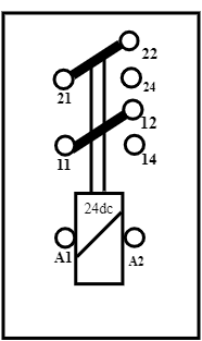 Relais 24v dc 2 contacts