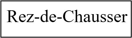 Rez-de-chausser étiquette