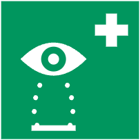 Wall-mounted eyewash station