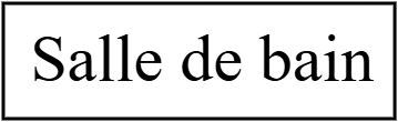 Salle de bain étiquette
