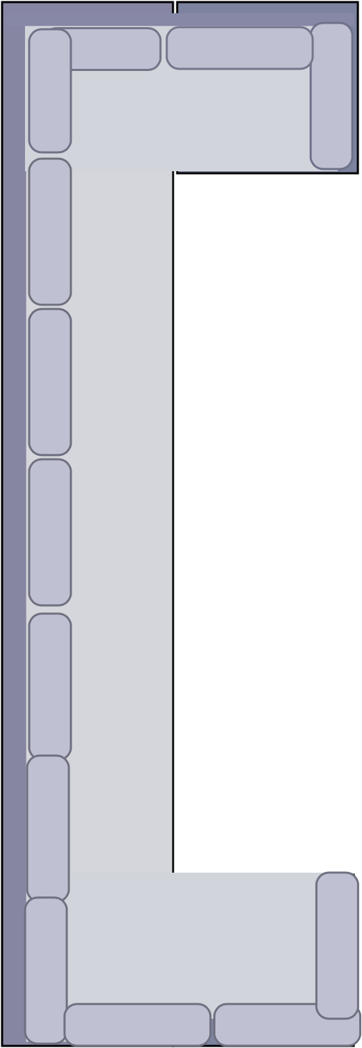 Salon de jardin en résine 10 places U