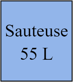 Sauteuse électrique basculante 55 l L 80 P 90
