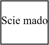 Scie mado