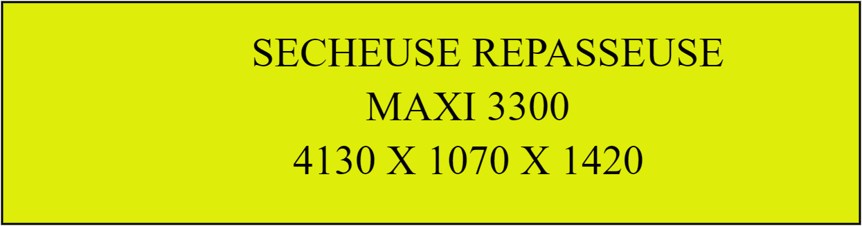 SECHEUSE REPASSEUSE 3300