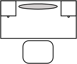 Secrétaire 0,80 X 50 cm