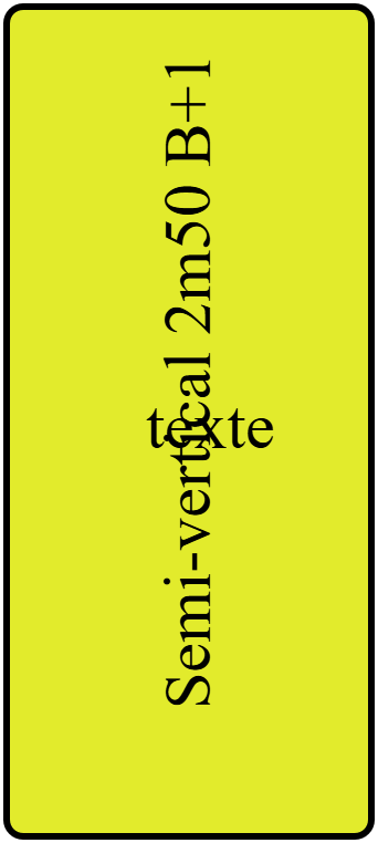 Semi-vertical 2m50 B+1