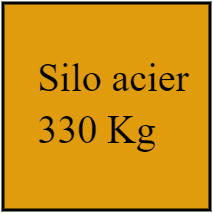 Silo acier 330 Kg