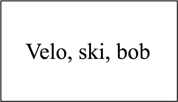 Ski velo
