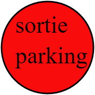 sortie parking