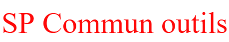 SP commun outils
