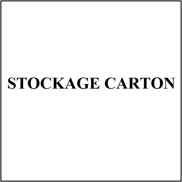STOCKAGE CARTON