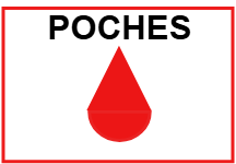 Stockage des poches prélevées