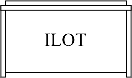 Support Ilots grand sans plateau