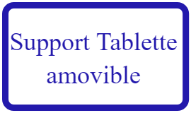 Support tablette amovible Displine