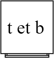 t et b