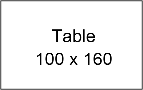 Table 100 * 160