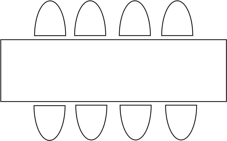 Table 10 - 12 pers 275 x 80 cm