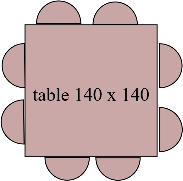 table 140 x 140