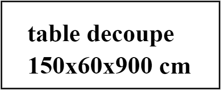 table 150x60