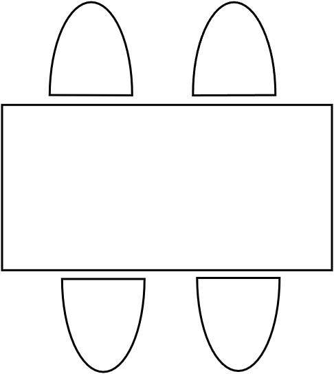 Table 160 x 90 terrasse