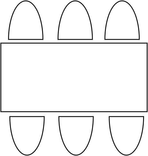 TABLE 170 X 80 6 PAX