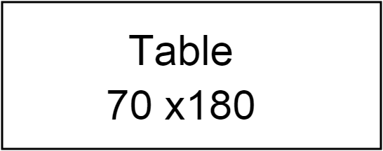 Table 70 * 180