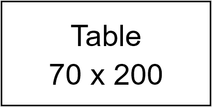 Table 70 * 200