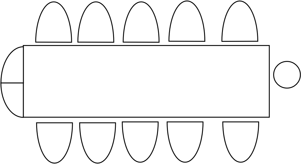Table 4 - 6  pers. 80 x 125 cm
