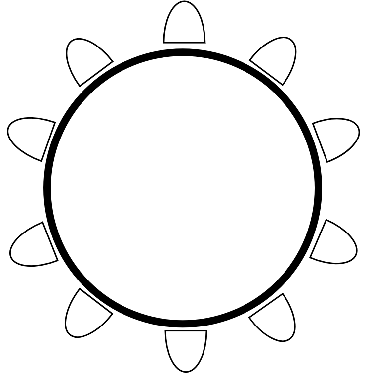 TABLE  72PO 8 PLACES