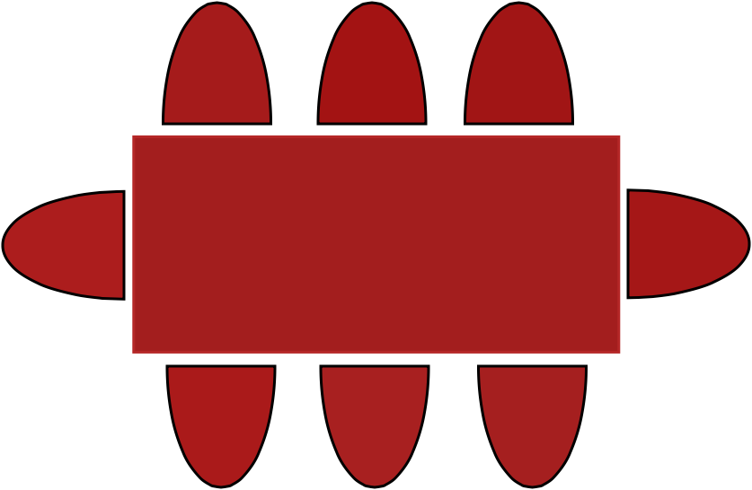 Table 6 - 8 pers  180 x 80 cm