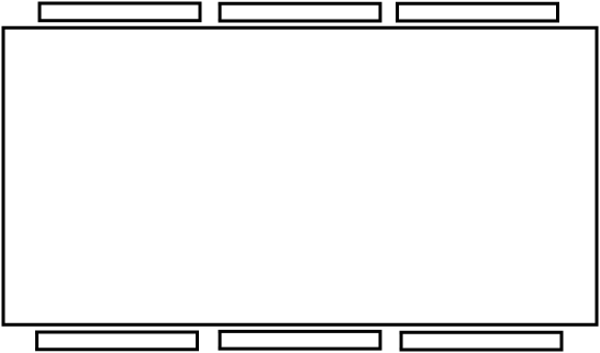 Table 6 - 8 pers  180 x 90 cm