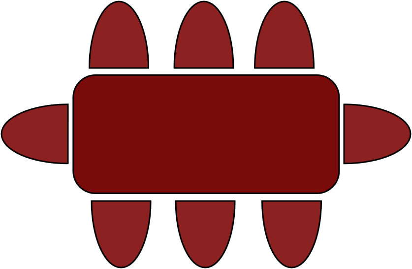 Table 6 - 8 pers  180 x 80 cm