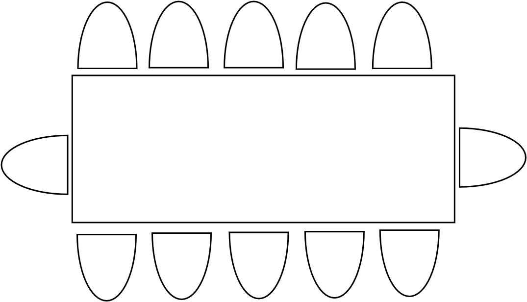 Table 6 - 8 pers  180 x 80 cm