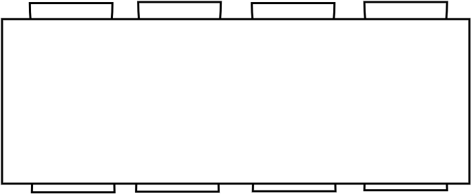 Table 6 - 8 pers  180 x 80 cm