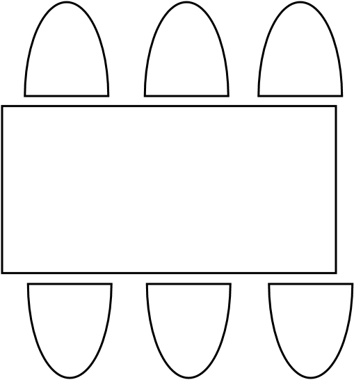 Table 6 - 8 pers  180 x 80 cm