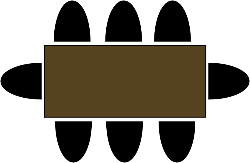 Table 6 - 8 pers  180 x 80 cm