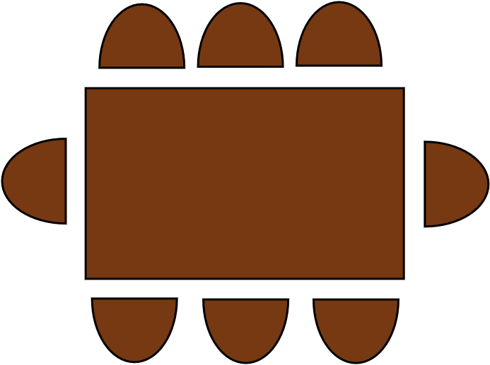 Table 6 - 8 pers  180 x 80 cm
