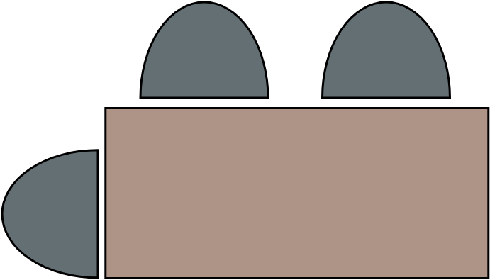 Table 6 - 8 pers  180 x 80 cm