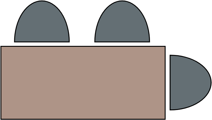 Table 6 - 8 pers  180 x 80 cm