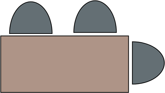 Table 6 - 8 pers  180 x 80 cm