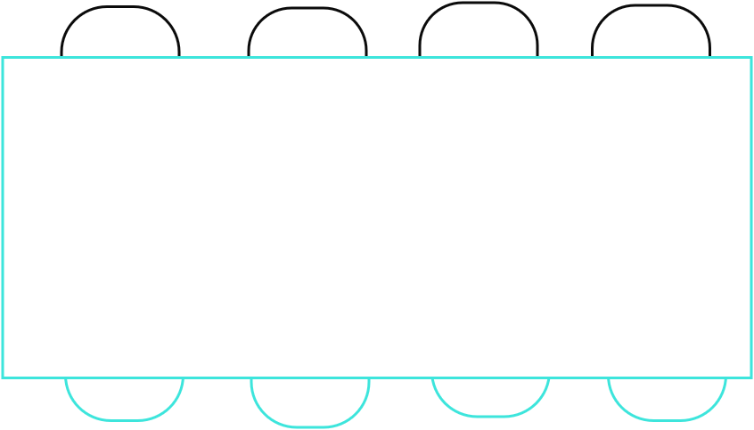 Table Alea Blade X 280x120