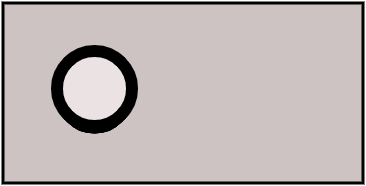 Table avec trou a dechets